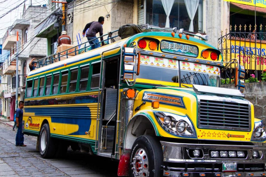 autocarro-guatemala de galinha